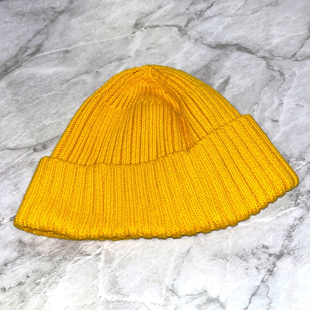 NEW Open edit marigold yellow knit beanie